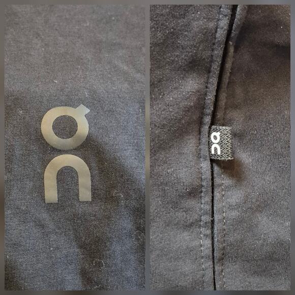 On Cloud Run On Clouds Focus Tank Mens Large Logo Sleeveless Top Black Wicking - Picture 5 of 10